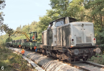 V 111 001 bei Strecken-km-0,9